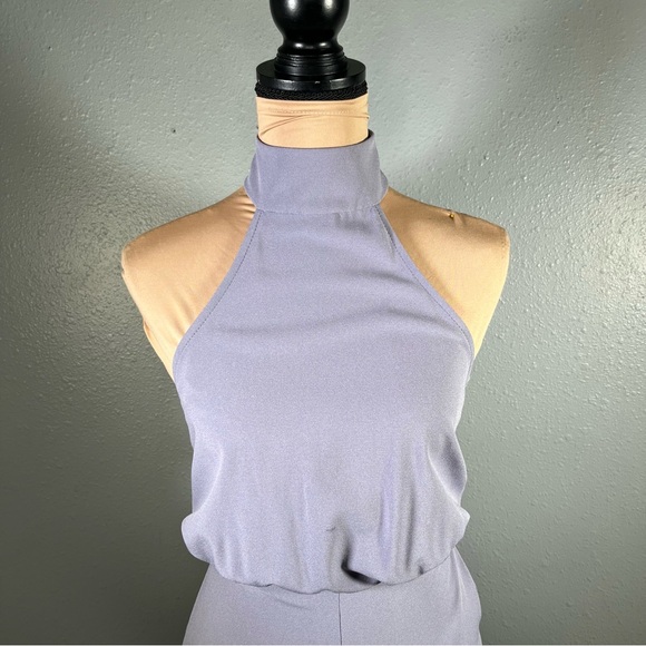 Lulus moment for life lavender sleeveless halter neck wide leg jumpsuit sz XS - Picture 8 of 13